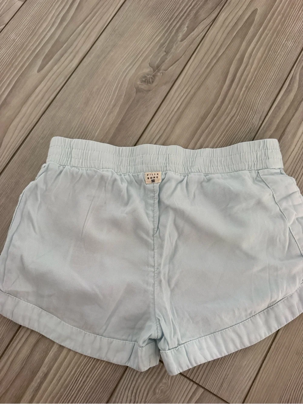 Billabong Light Blue Girls' Drawstring Casual Shorts